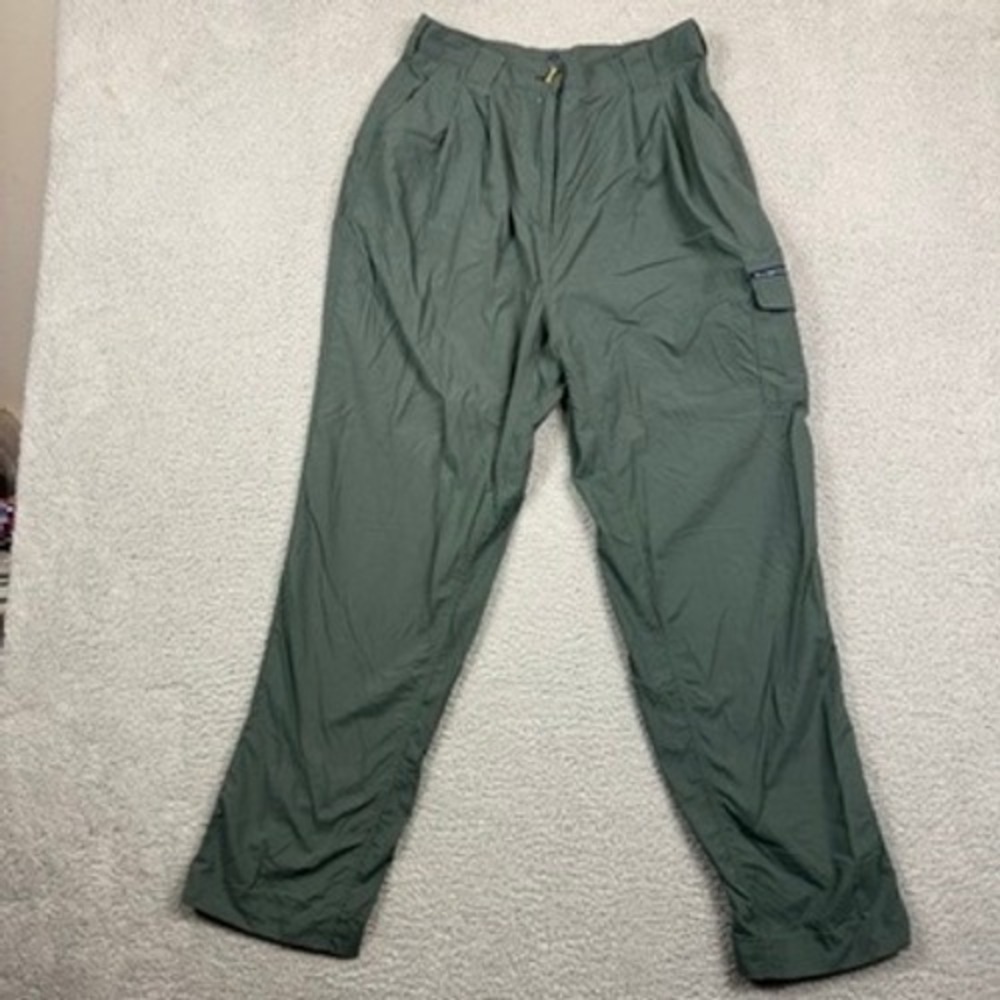 ExOfficio Womens Cargo Pants Size 12 Olive Green Hiking Outdoor Travel